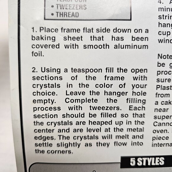 4 New Vintage Girl Arts & Crafts Window Art Kit Looks Like Stained Glass JA-RU - Picture 14 of 16